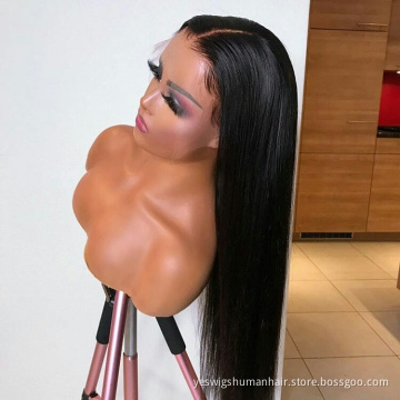 Yeswigs Raw Brazilian Virgin Human Hair Full Lace Frontal Closure Wig Cheap Straight 13X6 Hd Lace Front Wig Human Hair Vendor